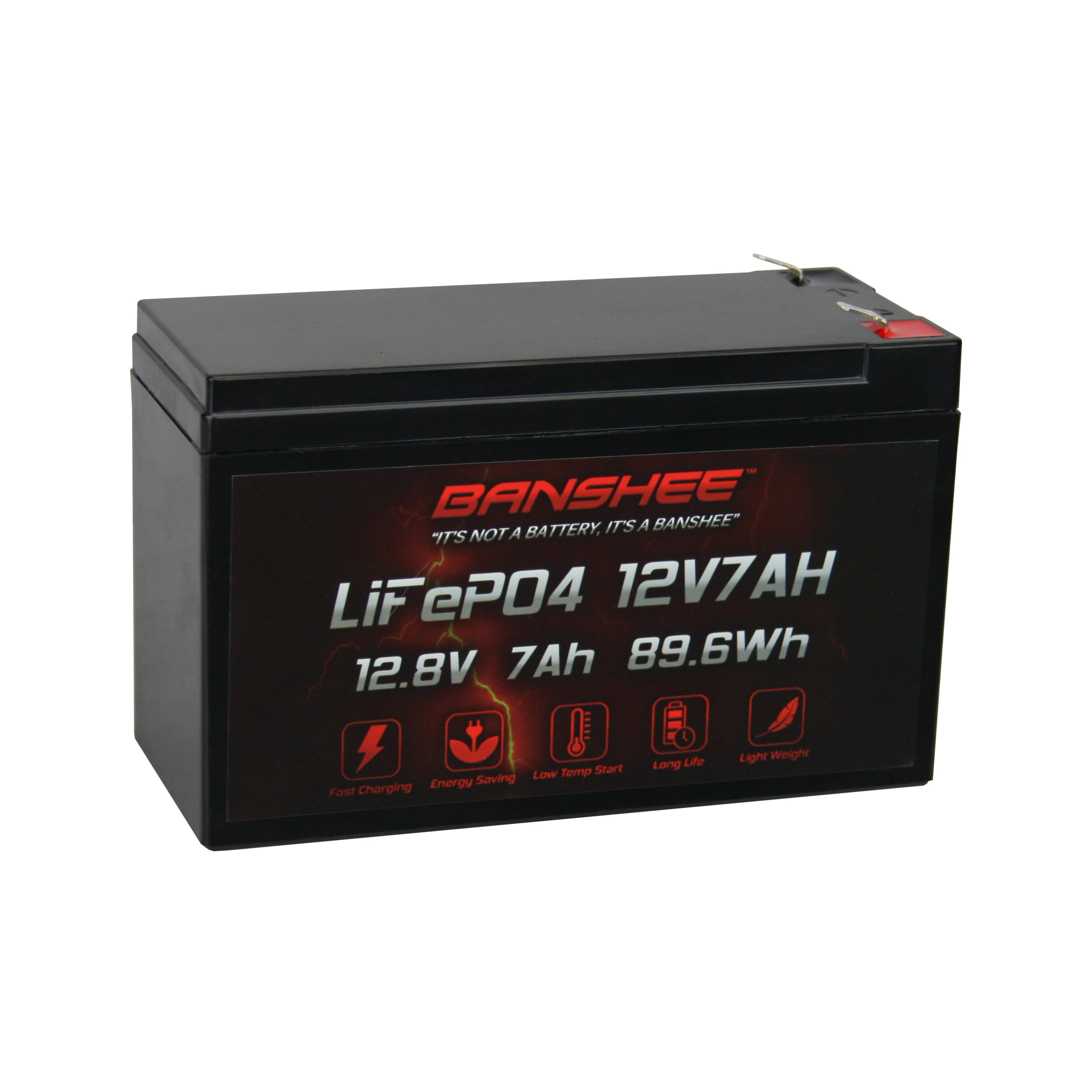 Banshee 12V 7Ah LiFePO4 Battery Deep Cycle Lithium Battery for RV System Marine