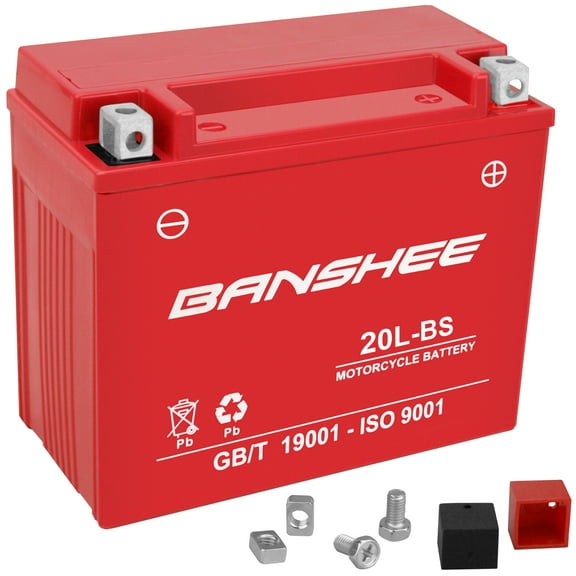 Banshee 20L-BS 12V 22Ah 320CCA AGM SLA Battery, Compatible with 2023 Indian Challenger Dark Horse Motorcycle
