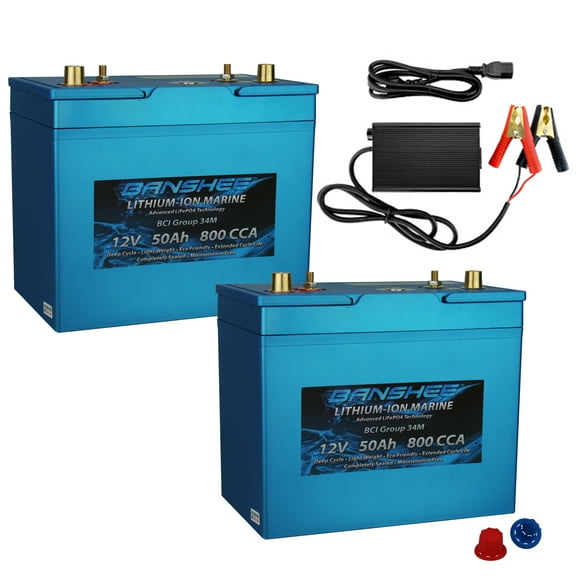 Banshee 24V 50Ah Marine Lithium Battery Kit