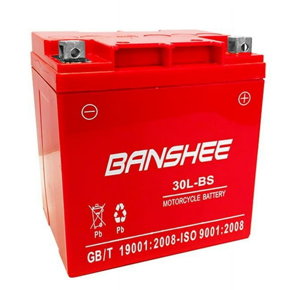 Banshee 30L-BS-Banshee9 12V 30Ah YTX30L-BS Battery for Polaris 900 Ranger RZR 2012 - 4 Years Warranty
