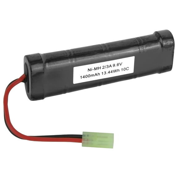 Banshee 9.6V 1600mAh NiMH Battery for Airsoft w Mini Tamiya Connector M249