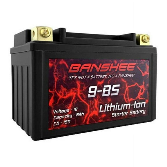Banshee DLFP9-BS-04 12.8V Lithium Ion Motorcycle Battery 9-BS fits Suzuki Bandit GSF400, GSF600S & GSX-R600