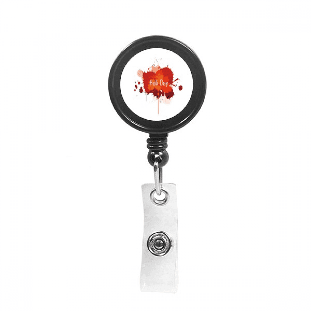 Banshee Daub Colorful Festival Retractable Keychain Badge Holder ID Badge
