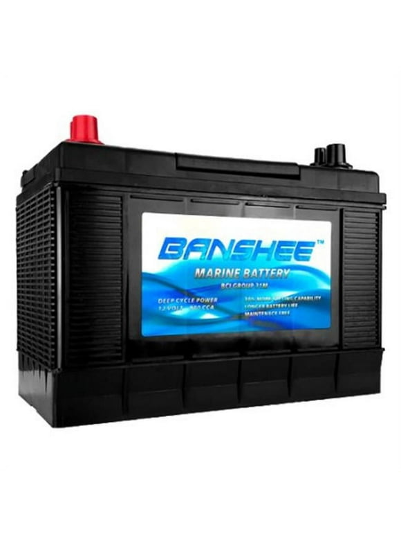 Banshee  Deep Cycle Marine Battery - Group 31 - 900 CCA - Top Post
