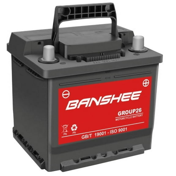 Banshee Group 26 Battery 12V 45AH 540CCA Compatible with Polaris RZR 900 XC Edition 2015 Maintenance-Free AGM Starting Battery for UTVs & Powersports High-Performance Replacement