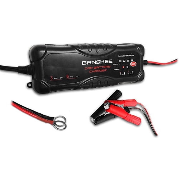 Banshee MODB00J0BY09M 3 Amps 24V Smart Automotive Battery Charger