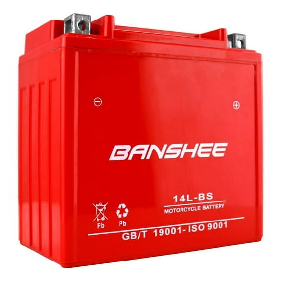 YTX14L-BS AGM Battery for Harley XL883L Sportster 883 Low 2005-2010 by Banshee