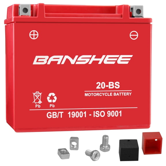 Banshee Replacement GTX20-BS AGM Maintenance-Free Battery Replaces YTX20-BS