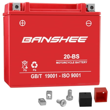 Banshee Replacement YTX20-BS Arctic Cat Cougar '95-'98 AGM Fresh Pack 12 Volt Battery