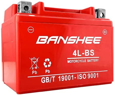 Banshee YTX4L-BS 12 Volt 3AH Motorcycle Battery Replaces YTX4L-BS