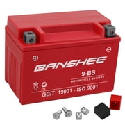 Banshee YTX9-BS Motorcycle Battery Compatible with Triumph Street Triple R 2011 to 2013