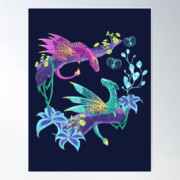 Banshees In The Treetops Poster Wall Art, Modern Wall Decor For Living Room Bedroom, 24x36 UNFRAMED