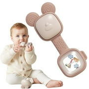 BanshiLi Baby Teether Rattle Toy Massage Gums for Toddlers 0-3 Months + Baby Gift