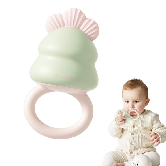 BanshiLi Soft Silicone Baby Teether Toys with Gum Massage 3 Months , Green