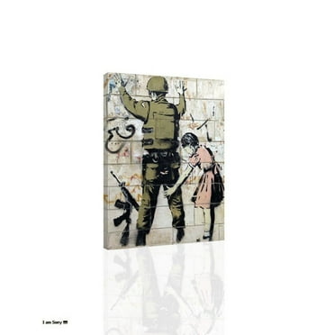 Bansky Stop and Search II - CANVAS OR PRINT WALL ART