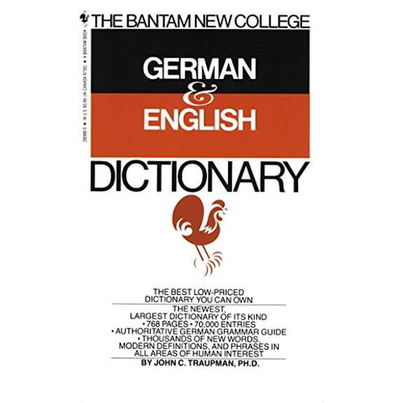 Pre-Owned The Bantam New College German & English Dictionary (Mass Market Paperback) 0553280880 9780553280883