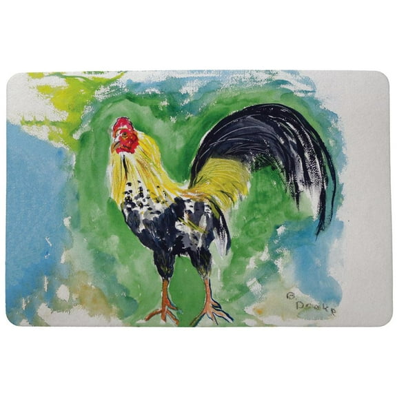 Betsy Drake Interiors Bantam Rooster Door Mat 18x26