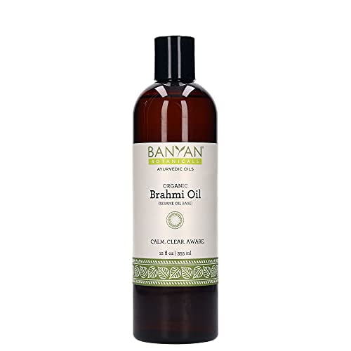 Banyan Botanicals Brahmi Oil with Sesame Oil Base 12 oz USDA