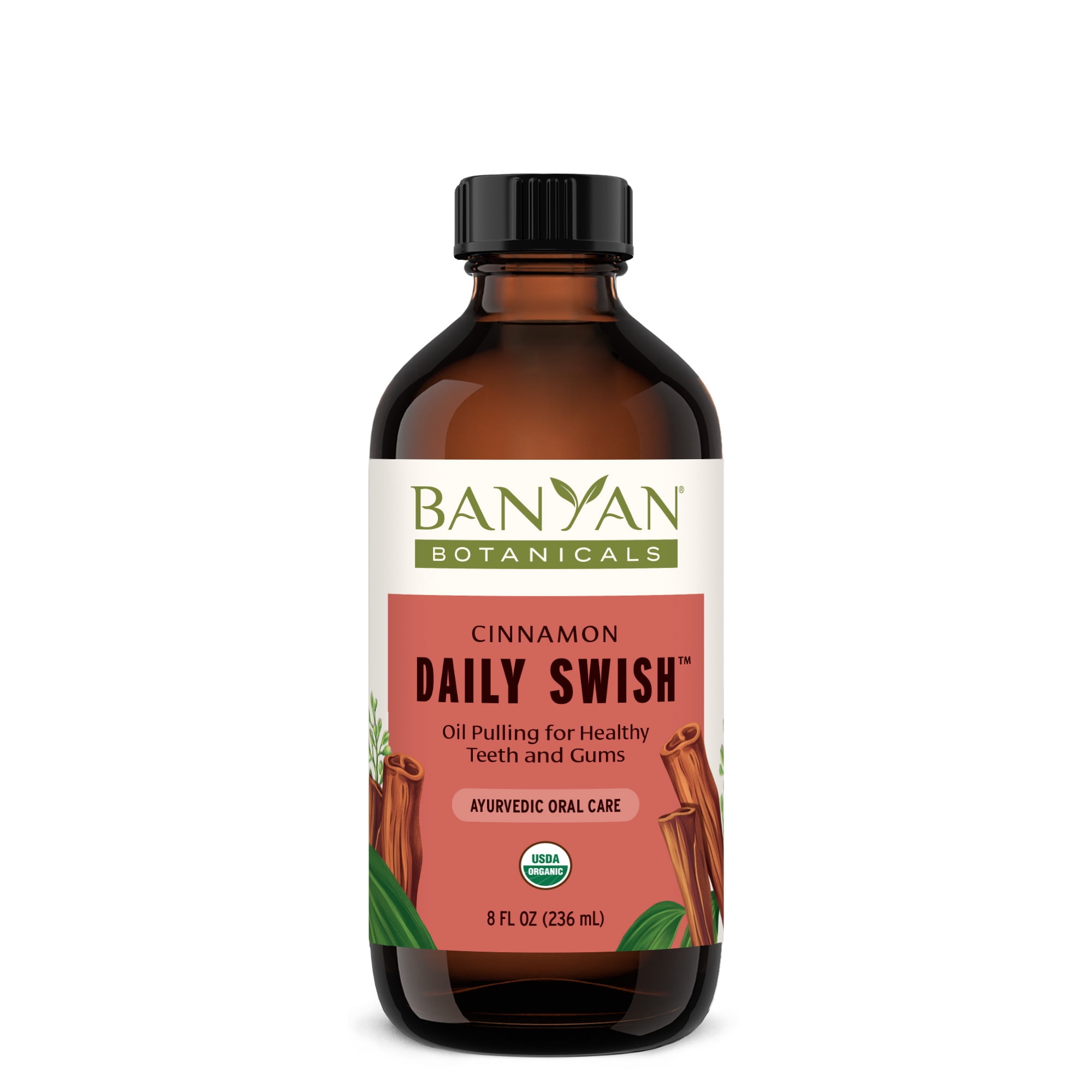 Banyan Botanicals Cinnamon Daily Swish Organic Ayurvedic Pulling Oil