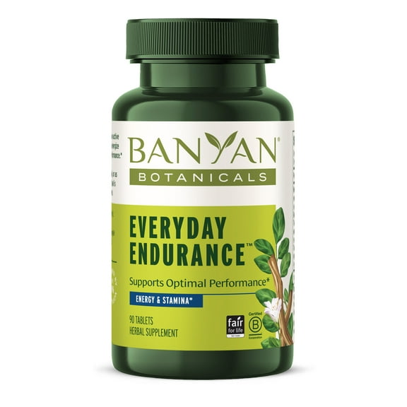 Banyan Botanicals Everyday Endurance Organic Adaptogens Supplement Herbal Superfoods and Adaptogens for Energy and Focus 90 Tablets Non-GMO Sustainably Sourced Vegan