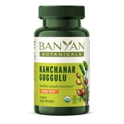 Banyan Botanicals Kanchanar Guggulu Tablets   Organic Lymph Supplement with Guggulu Resin   Promotes the Healthy Elimination of Natural Toxins*   90 Tablets   Non-GMO Sustainably Sourced Vegan