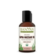 Banyan Botanicals Kapha Massage Oil   Organic Massage Oil with Chitrak and Tulsi   Warming Ayurvedic Oil to Revitalize the Tissues and Awaken the Mind   2 oz.   Non-GMO Sustainably Sourced Vegan