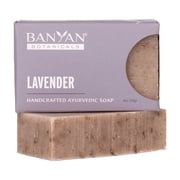 Banyan Botanicals Lavender Soap   Ayurvedic Bar Soap with Rosemary & Lavender Essential Oil   Soothing & Relaxing for a Spa-Like Experience   4 oz Bar    Free of Sulfates, Phthalates & Parabens
