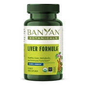 مكمل غذائي عضوي لدعم الكبد من Banyan Botanicals Liver Formula مع Guduchi وPunarnava يدعم صحة الكبد والتخلص الطبيعي من السموم* 90 قرصًا نباتيًا غير معدّل وراثيًا من مصادر مستدامة