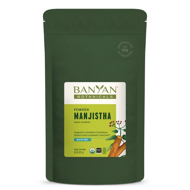 Learning Lymphatic System Banyan Botanicals Manjistha Powder – Organic Manjistha Supplement ...