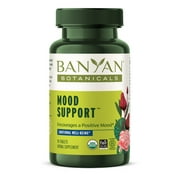 Banyan Botanicals Mood Support   Organic Herbal Mood Enhancing Supplement   Soothes Anxiousness & Provides Natural Mood Support*   90 Tablets   Non-GMO Sustainably Sourced Vegan