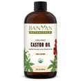 thumbnail image 1 of Banyan Botanicals Organic Castor Oil – Pure and Refined Castor Oil – For Face and Skin Care, Hair Care, and Natural Beauty – 24 oz – Non GMO, Hexane Free, Vegan, and Cruelty Free, 1 of 6