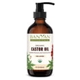 thumbnail image 1 of Banyan Botanicals Organic Castor Oil – Pure and Refined Castor Oil – For Face and Skin Care, Hair Care, and Natural Beauty – 8 oz – Non GMO, Hexane Free, Vegan, and Cruelty Free, 1 of 7