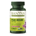 thumbnail image 1 of Banyan Botanicals Peak Desire for HER – Organic Herbal Blend for Healthy Libido, Arousal & Satisfaction* – Women's Sexual Wellness* – with Shatavari & Saffron – 90 tablets – Vegan Non-GMO Fair Trade, 1 of 11