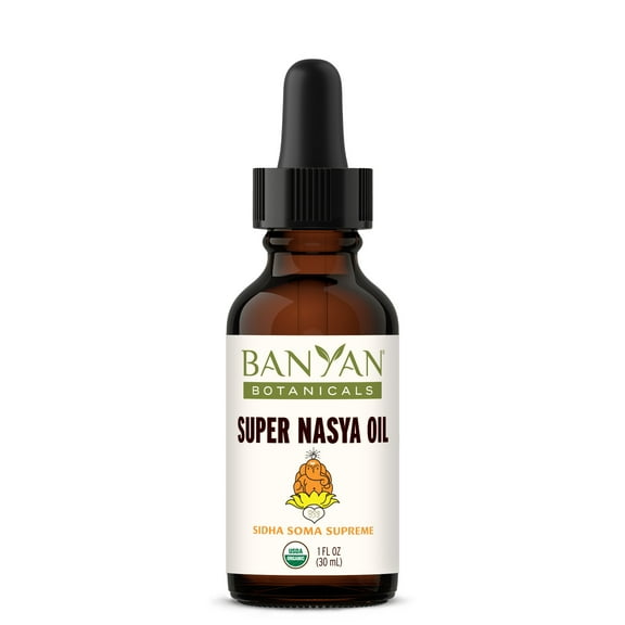 Banyan Botanicals Super Nasya Oil – Herbal Nasal Oil Drops with Rose & Sandalwood – Soothes the Nasal Passages & Supports Healthy Respiration* – 1 oz – Non-GMO, Chemical Free, Cruelty Free