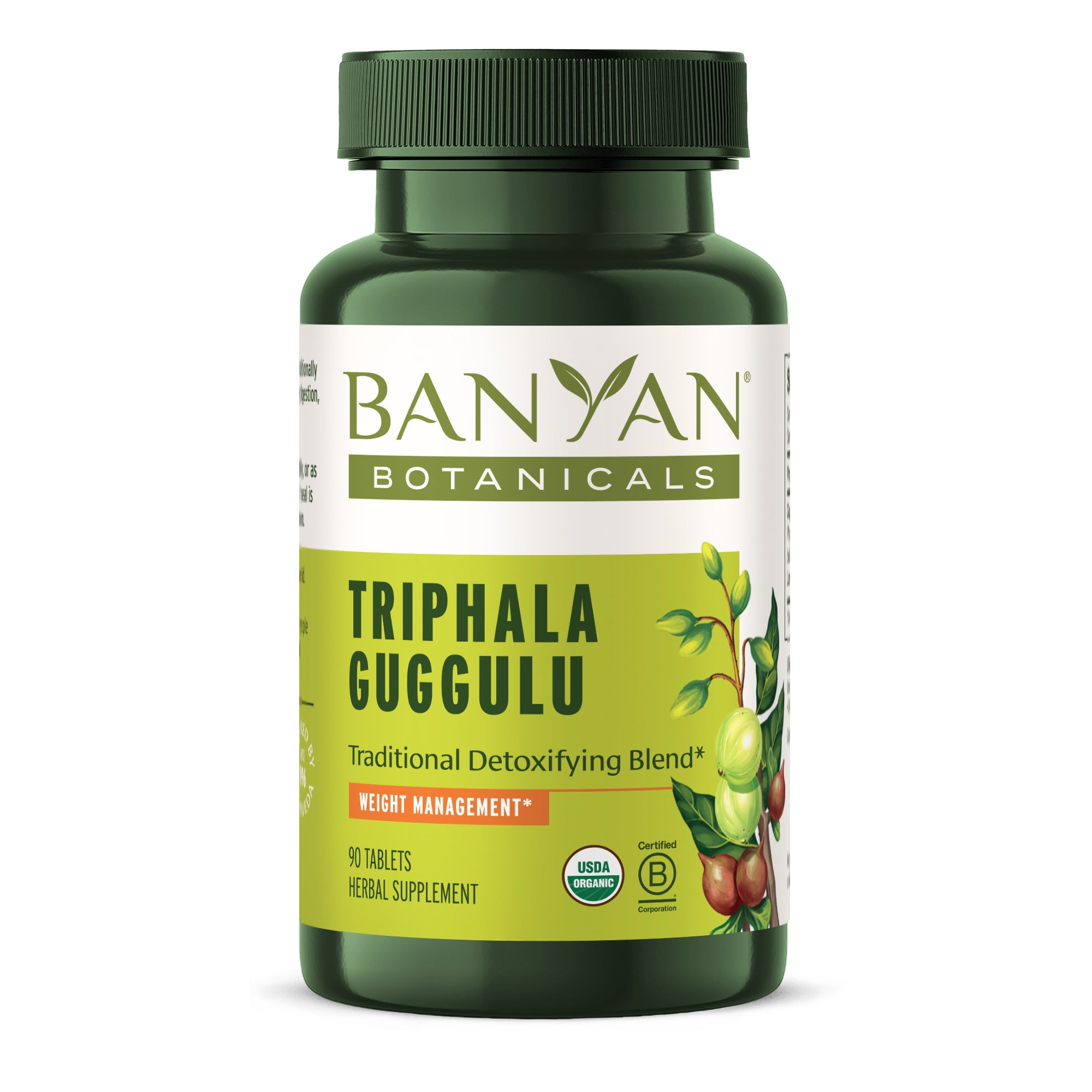 Banyan Botanicals Triphala Guggulu Organic Triphala Supplement with Guggulu Resin ­­ Herbal