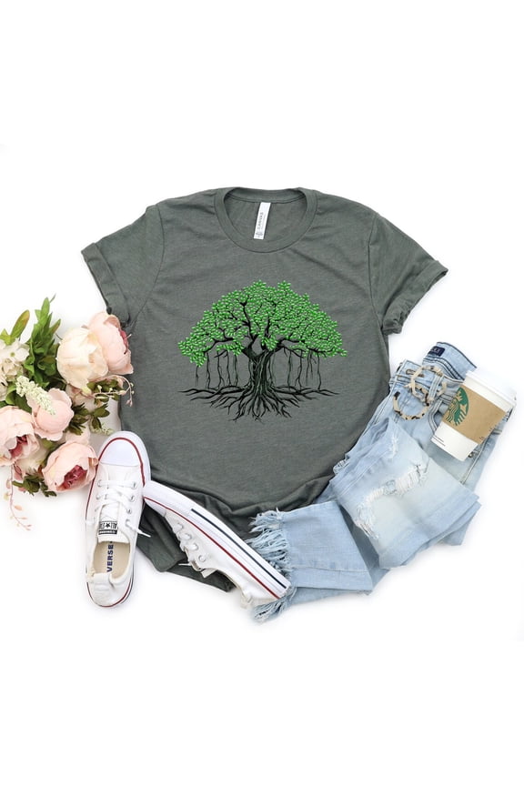 Banyan Tree Shirt, Tree T Shirt, Gnarled Tree Tshirt, Womens Graphic Tee, Men'S Graphic Tee, Tree Of Life, Trendy Cool Tees, Cool Gifts