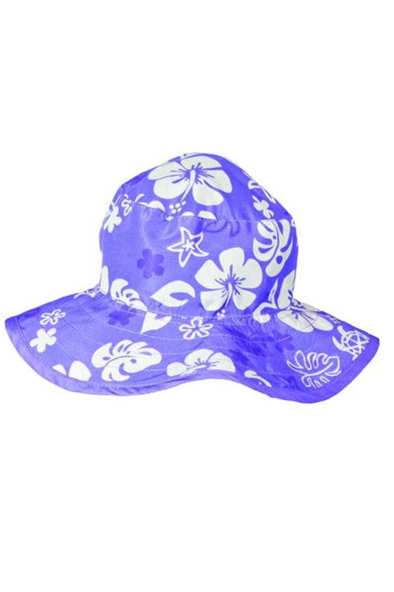 BHRPT Baby Reversible Hat, Purple Sea Turtle