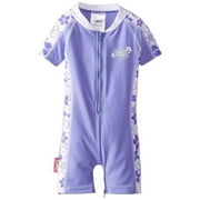 Banz BZ14-S1-LV-00 Baby Swimsuit, Lavender Floral - Size 00