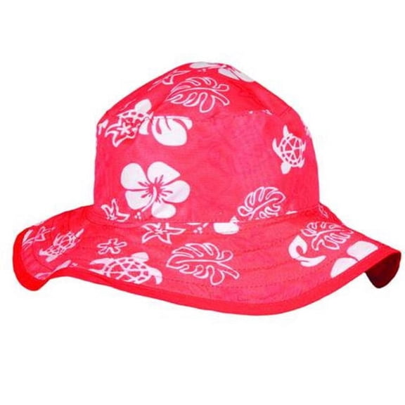 Banz KHRRT Kids Reversible Sun Hat, Red Sea Turtle