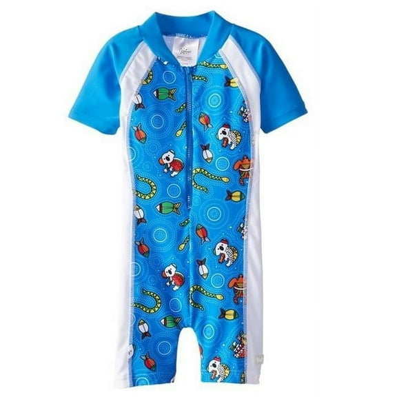 Banz S15SS-CB-000 2015 Coolgardie Printed Swimsuit, Blue - Size 000