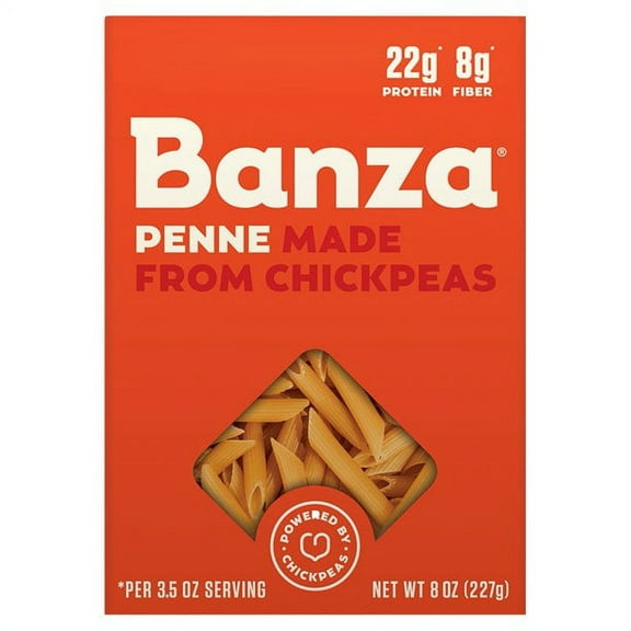 Banza Chickpea Pasta Penne -- 8 oz Pack of 2