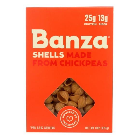 Banza Chickpea Shells Pasta, 8 Ounce -- 6 per Case.
