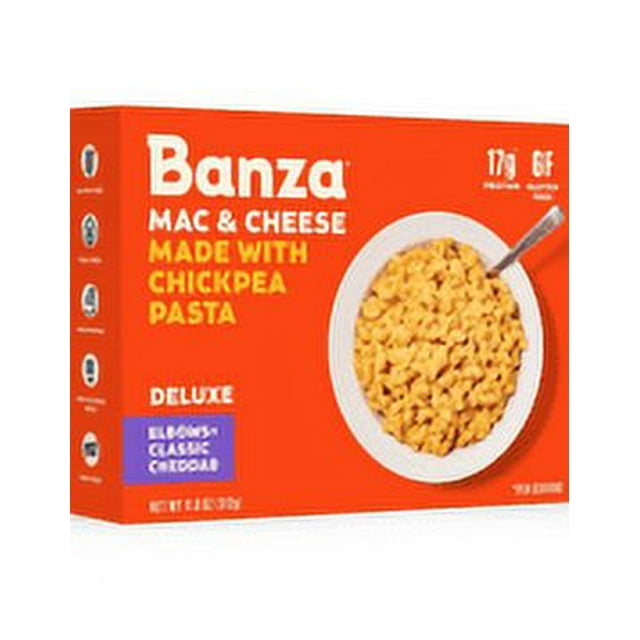 Banza Deluxe Mac and Cheese, Elbows with Creamy Cheddar High Protein