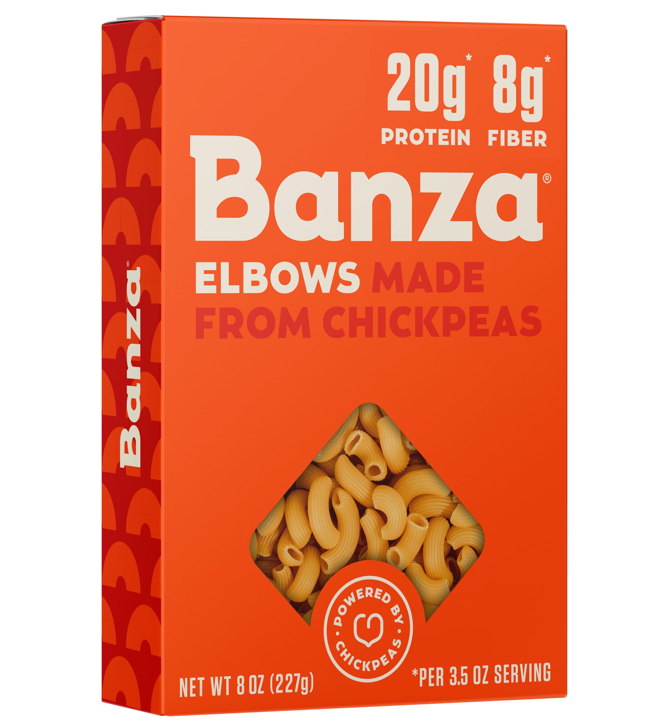 Banza GlutenFree Chickpea Pasta, Elbows 23g Protein Lower Carb High Fiber High Protein