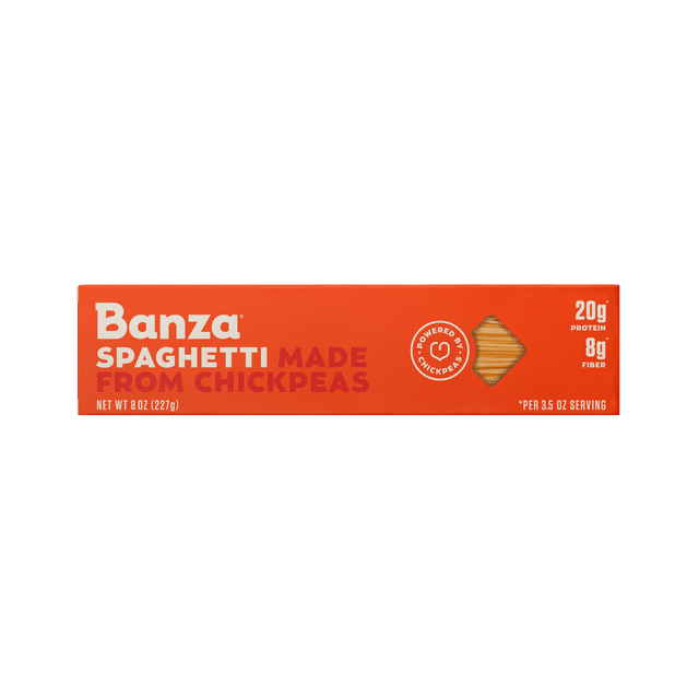 Banza Spaghetti Pasta Gluten Free, High Protein, and Lower Carb Pasta