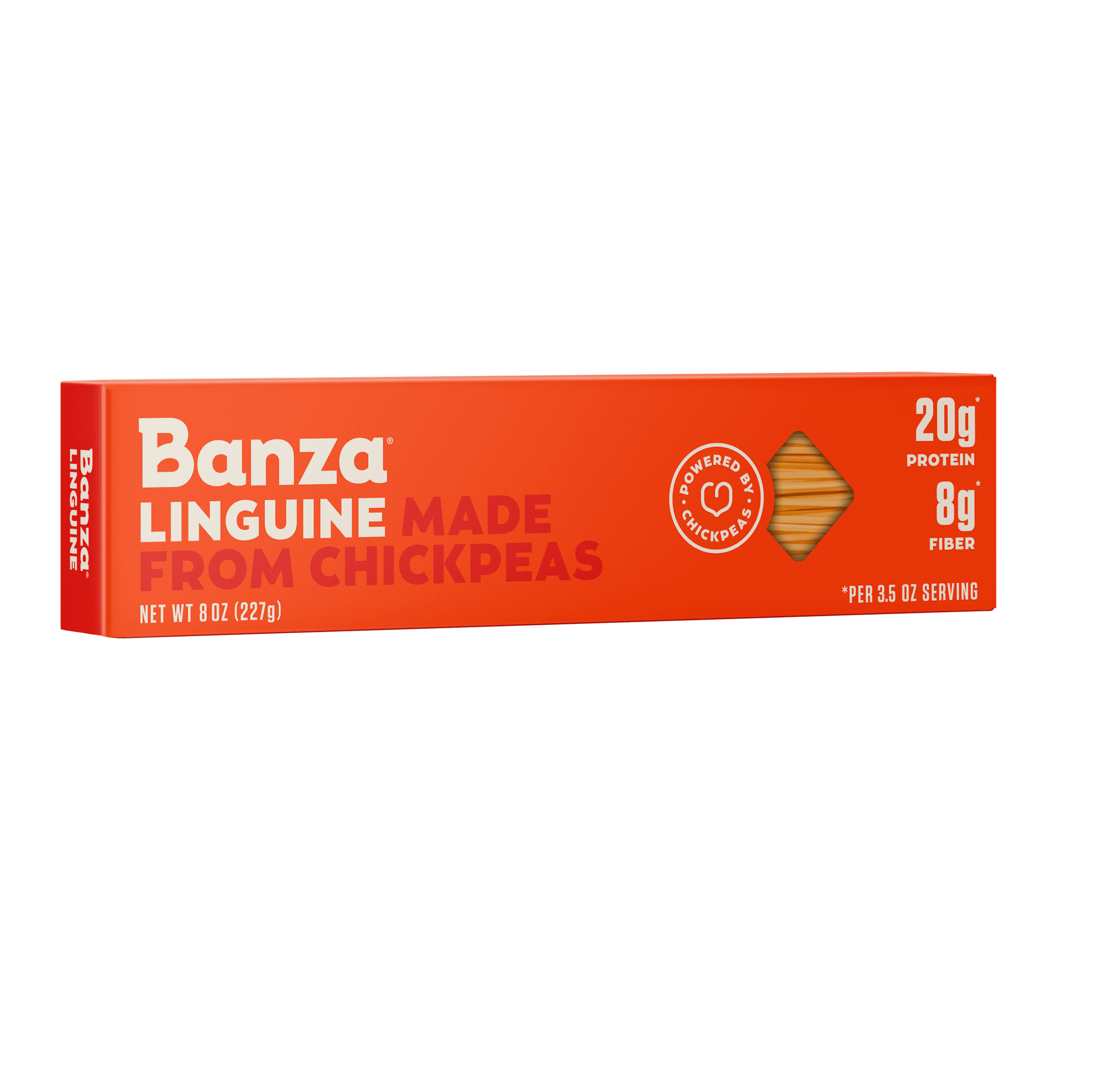 Banza Linguine Pasta Gluten Free, High Protein, and Lower Carb ShelfStable Pasta, 8oz