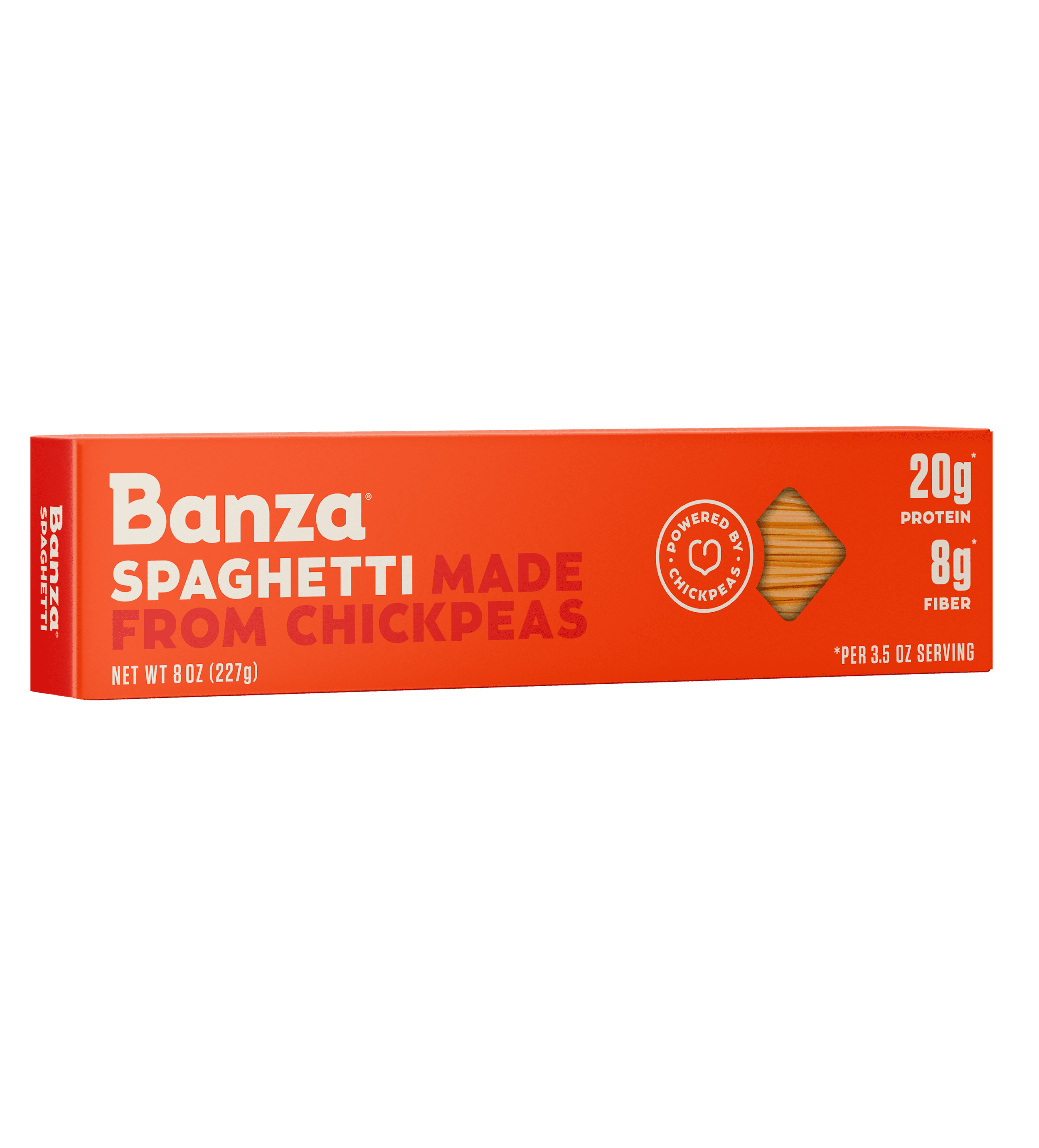 Banza Spaghetti Pasta Gluten Free, High Protein, and Lower Carb Shelf