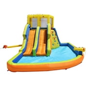Banzai Double Drench Inflatable Water Park, 15 x115 x 84 Outdoor Splash Toy, Children 5+ Years
