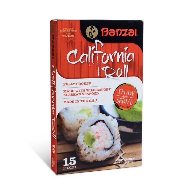 Banzai Frozen Sushi California Rolls, 15 oz