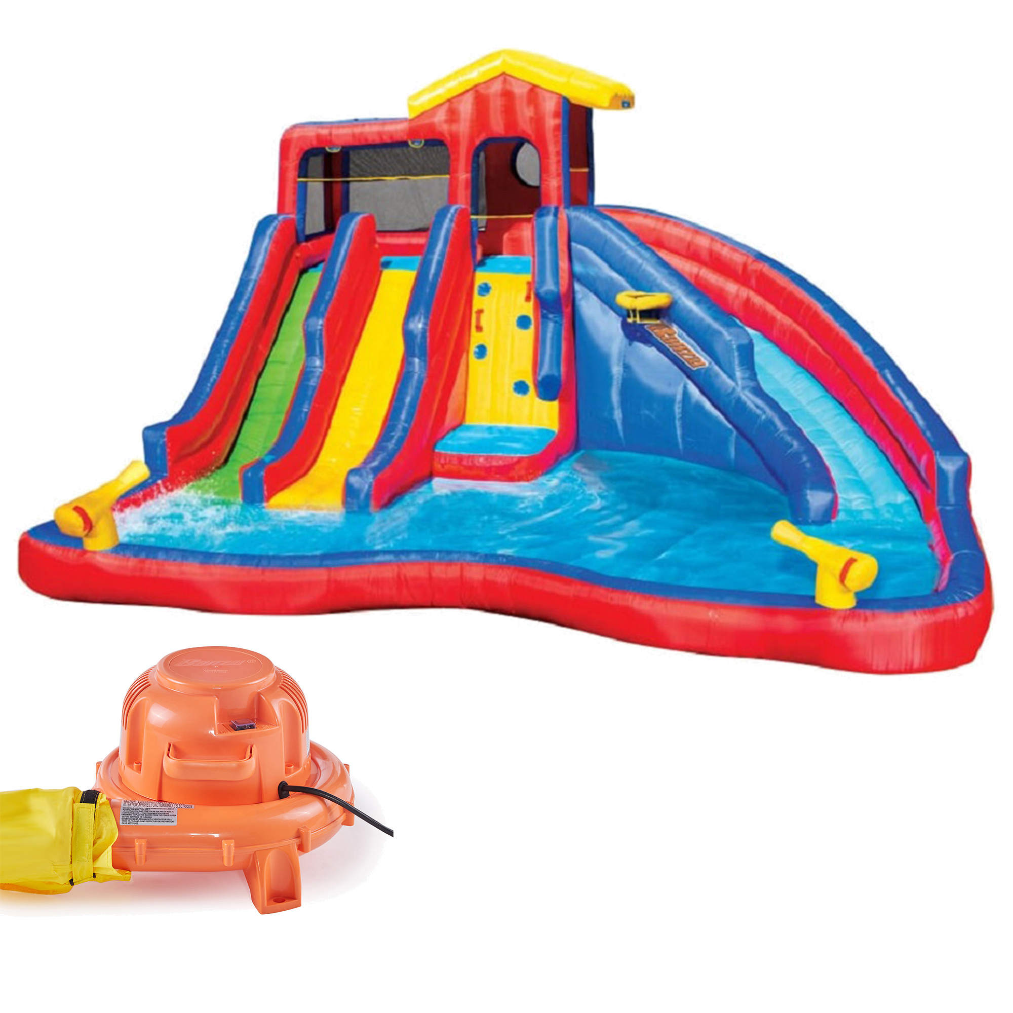 Banzai Hydro Blast Kids Inflatable Backyard Waterpark Pool Play Center - image 1 of 10